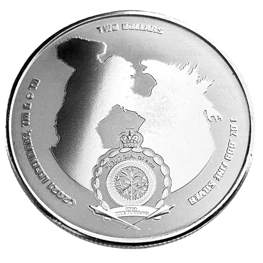 1 ozt King Kong vs Godzilla 999 Silver Coin
