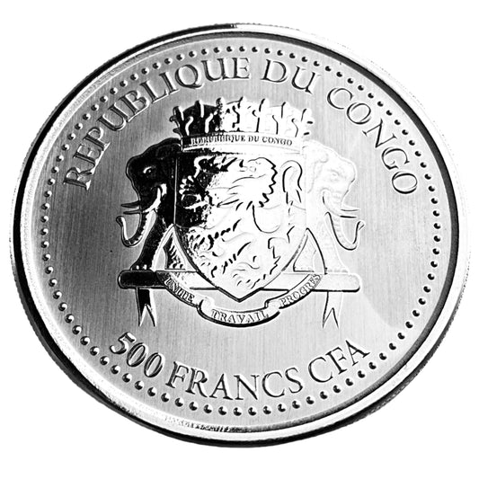 1 ozt Black Mamba Snake 999 Silver Coin