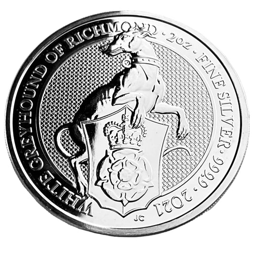 2 ozt White Greyhound of Richmond 9999