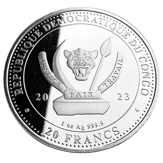 1 ozt Ocean Rays Wildlife 9999 Silver Coin