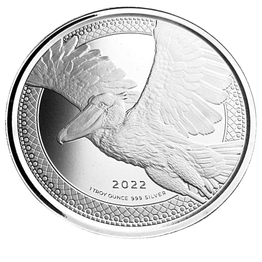 1 ozt Shoebill Stork 999 Silver Coin