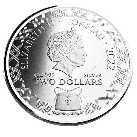 1 ozt Komodo Dragon 999 Silver $2 Coin