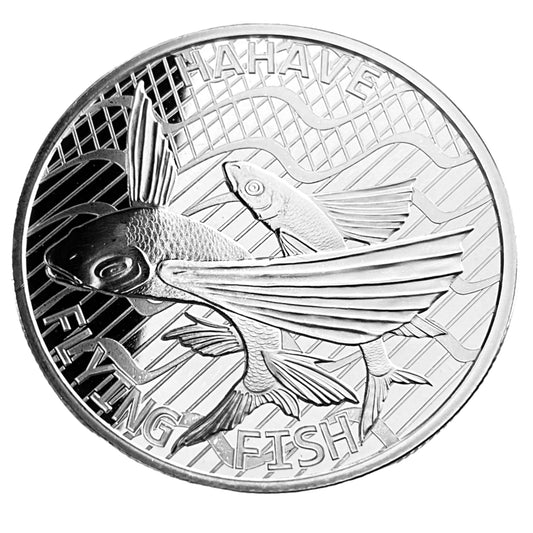 1 ozt Hahave Flying Fish 999 Silver $5