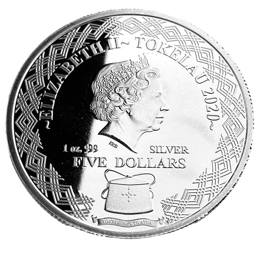 1 ozt Hahave Flying Fish 999 Silver $5