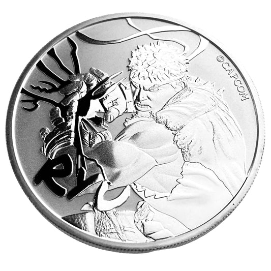 1 ozt Ryu Street Fighter 9999 Coin