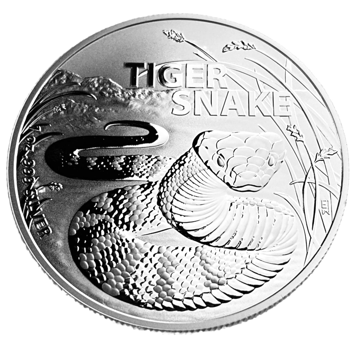 1 ozt Tiger Snake 999 Silver $1 Coin