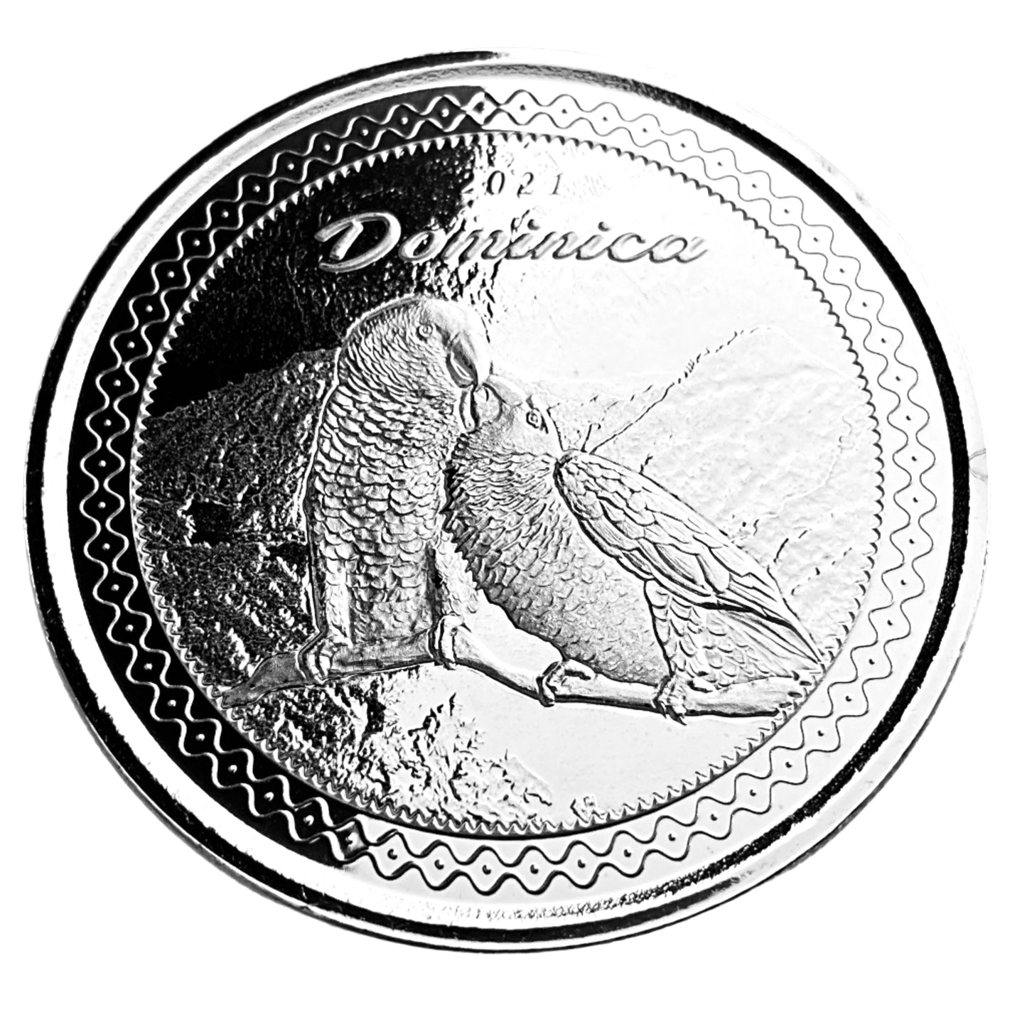 1 ozt Dominica Sisserou Parrot 999 $2 Coin