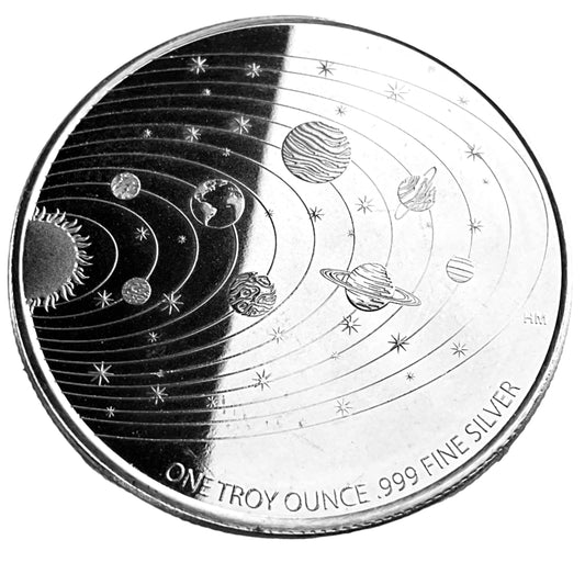 1 ozt Alien Invasion Is Here 999 Silver