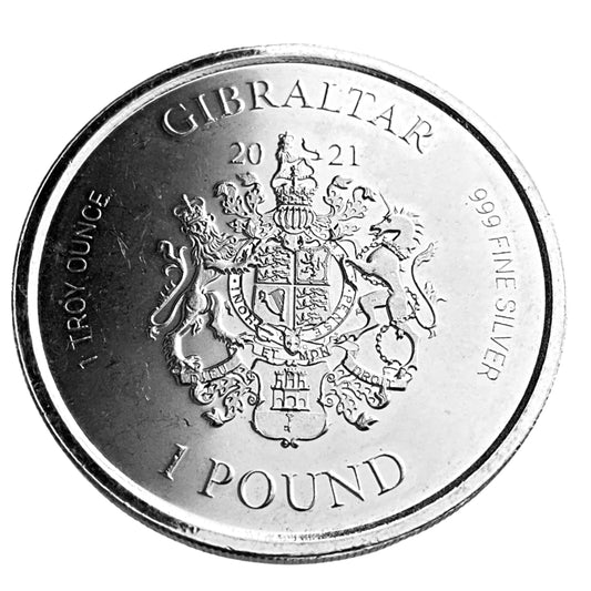 1 ozt Gibraltar Lady Justice 999 Coin