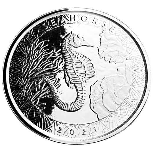 1 ozt Samoa Seahorse 999 Silver Coin