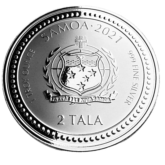 1 ozt Samoa Seahorse 999 Silver Coin
