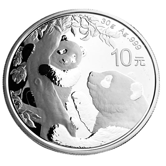 .9645 ozt 2021 Chinese Panda 999 Silver Coin