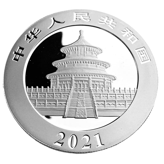 .9645 ozt 2021 Chinese Panda 999 Silver Coin