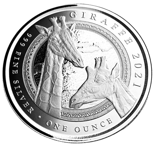 1 ozt Equatorial Guinea Giraffe 999 Coin