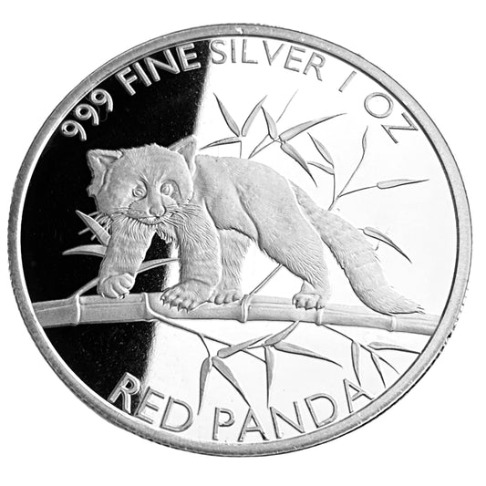 1 ozt Tchad Red Panda 999 Coin