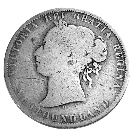 .326 ozt Newfoundland Half Dollar Cull 50¢