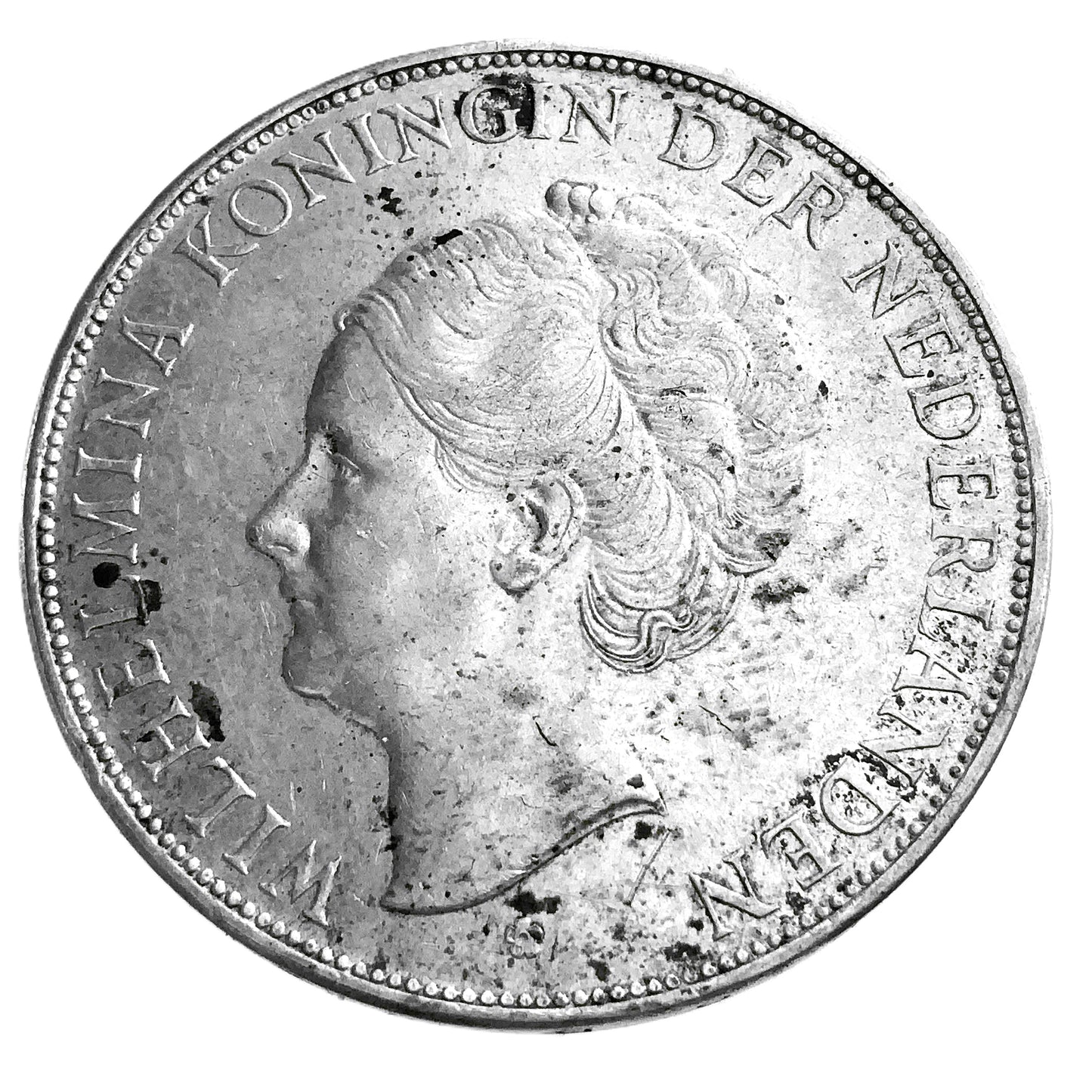 .578 ozt 1938 Netherlands Silver 2.5 Gulden