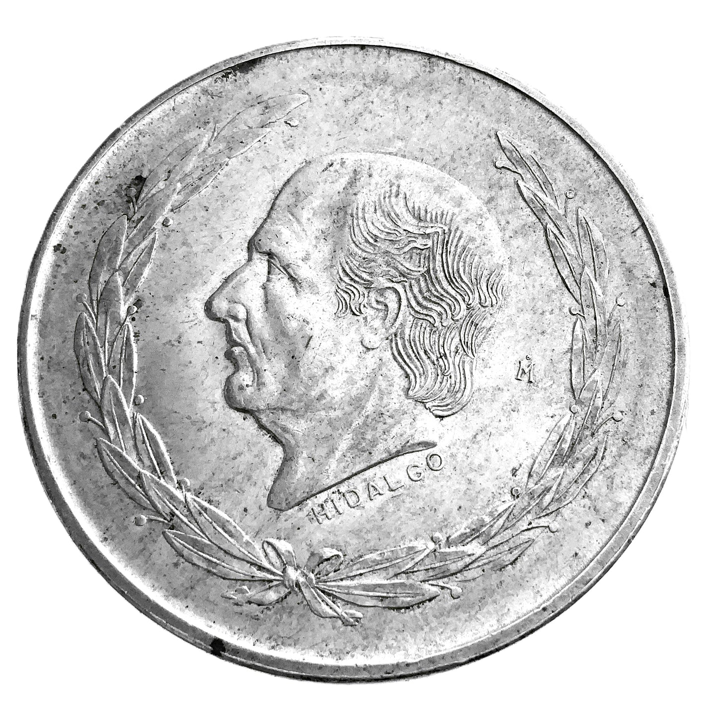 .639 ozt 1953 Hidalgo Mexico Silver 5 Pesos