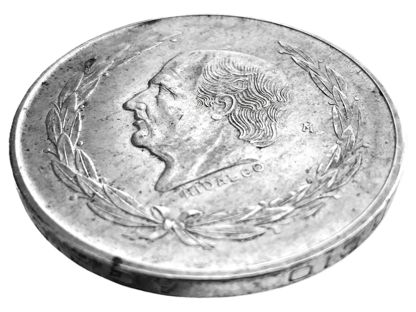 .639 ozt 1953 Hidalgo Mexico Silver 5 Pesos