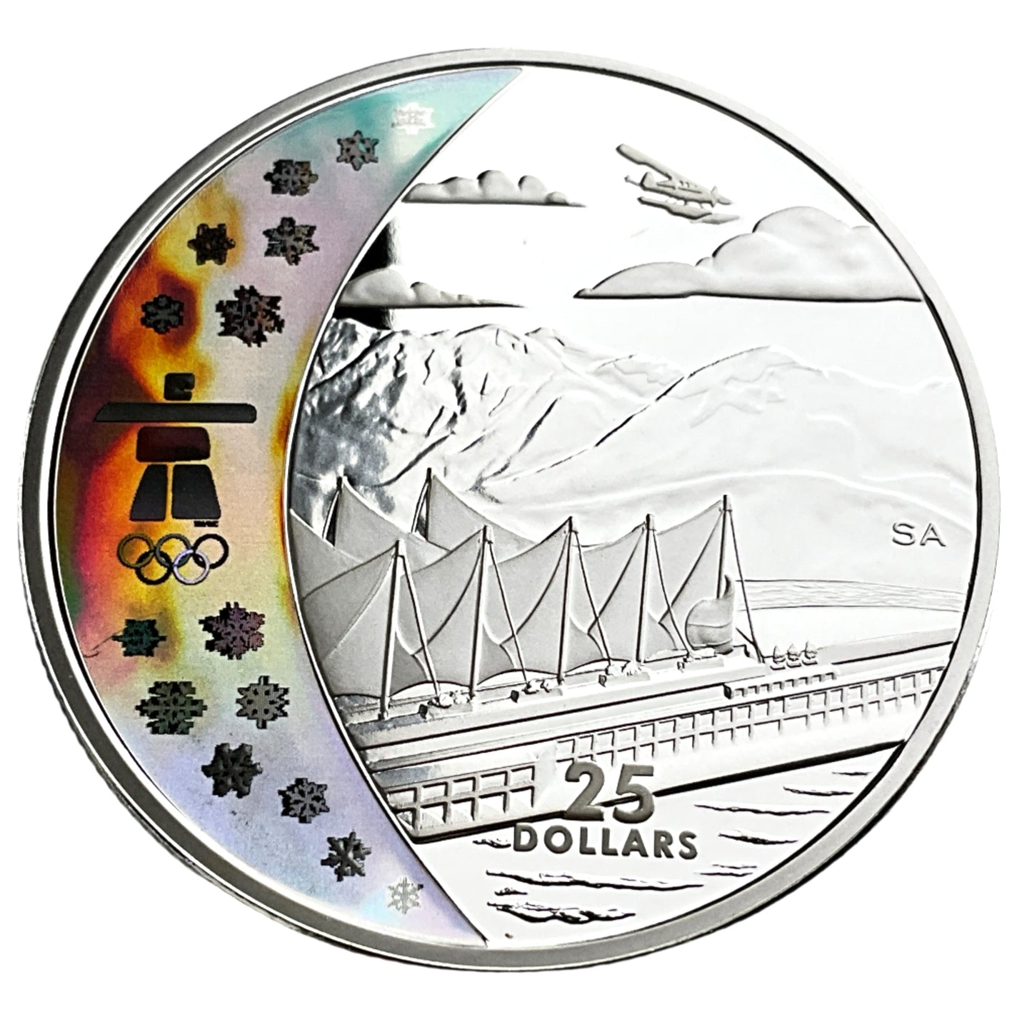 .826 ozt Home of Winter Games Silver $25