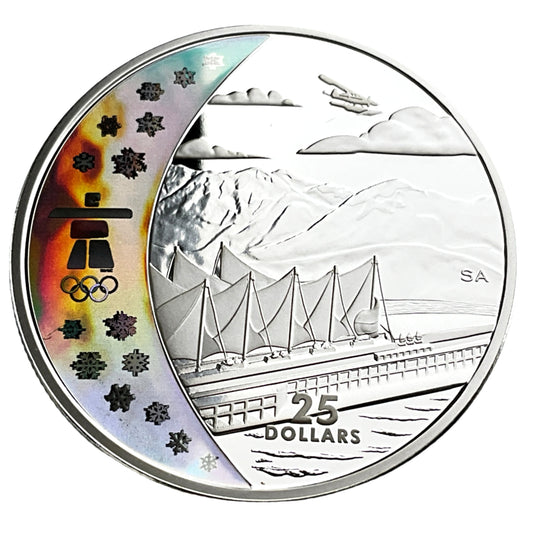 .826 ozt Home of Winter Games Silver $25