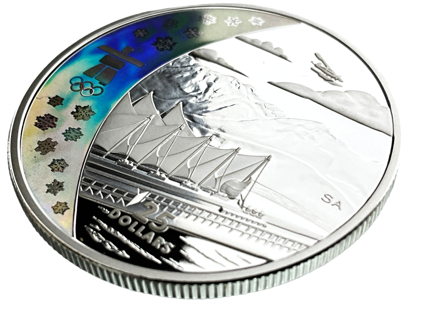 .826 ozt Home of Winter Games Silver $25