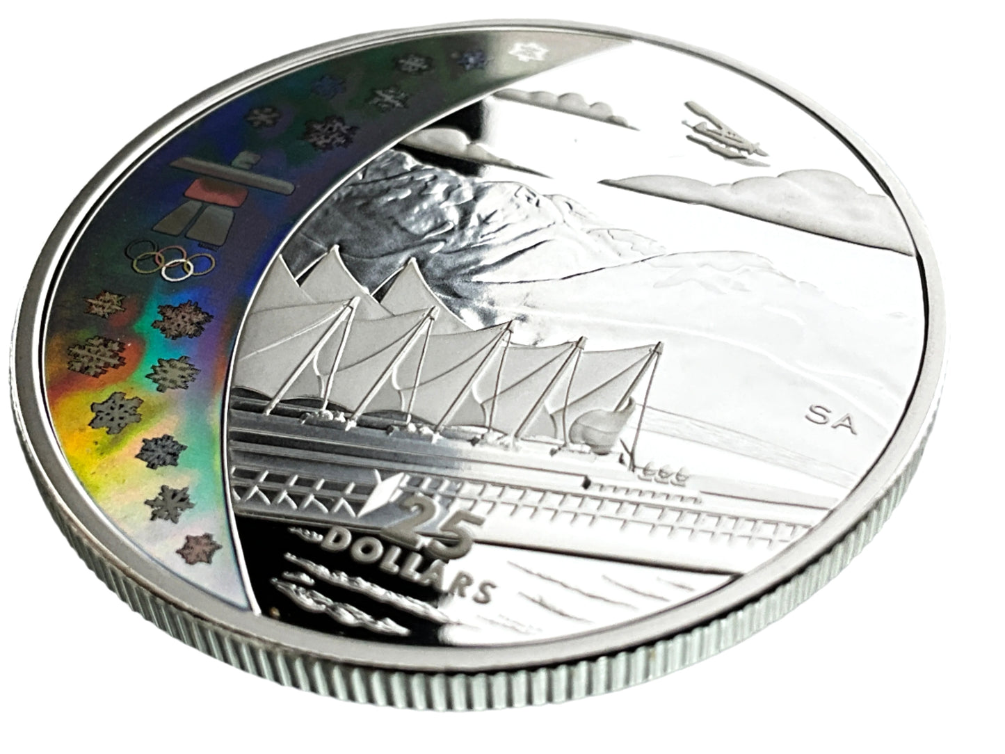 .826 ozt Home of Winter Games Silver $25