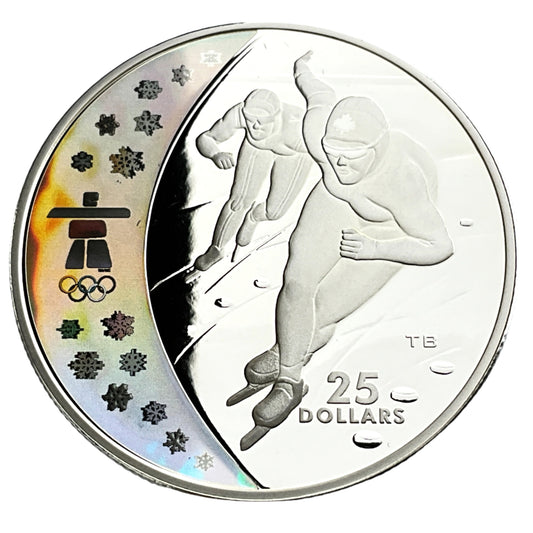 .826 ozt Olympic Speed Skating Silver $25