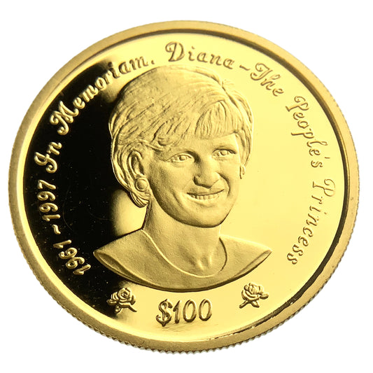 .202 ozt Memoriam Princess Diana Gold $100