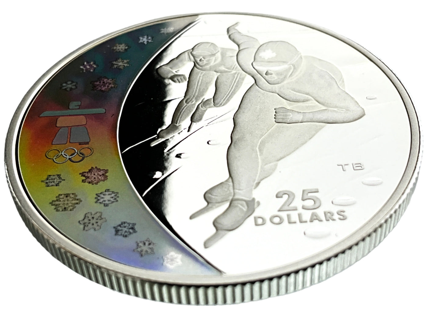 .826 ozt Olympic Speed Skating Silver $25