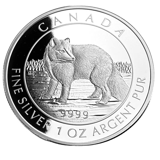 1 ozt Arctic Fox 9999 Silver $5 Coin