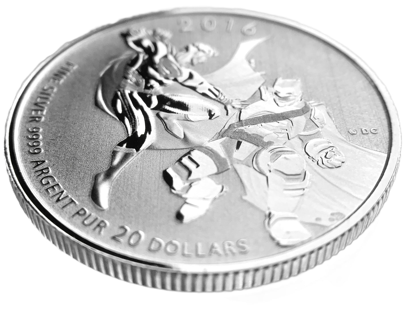 .250 ozt Superman Batman 9999 Silver $20