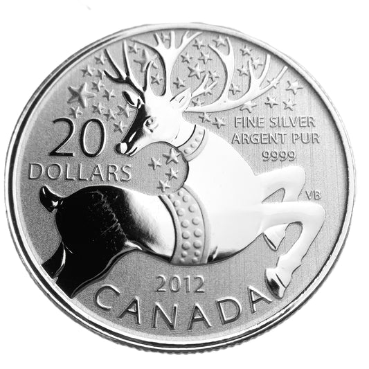 .250 ozt Magical Raindeer 9999 Silver $20