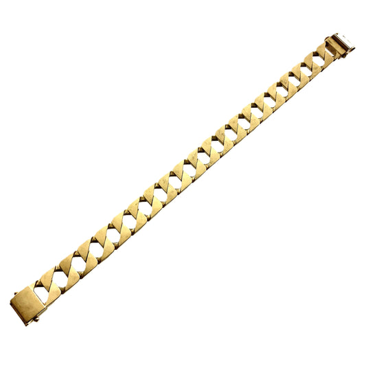 10K Yellow Gold Link Chain 9in x 12.73mm Bracelet