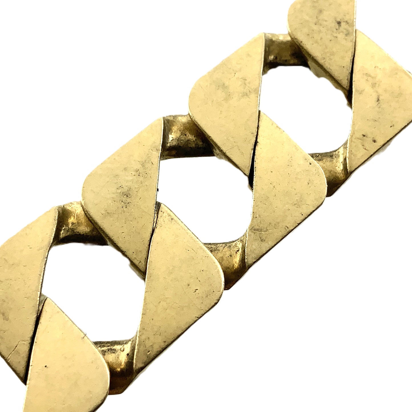 10K Yellow Gold Link Chain 9in x 12.73mm Bracelet