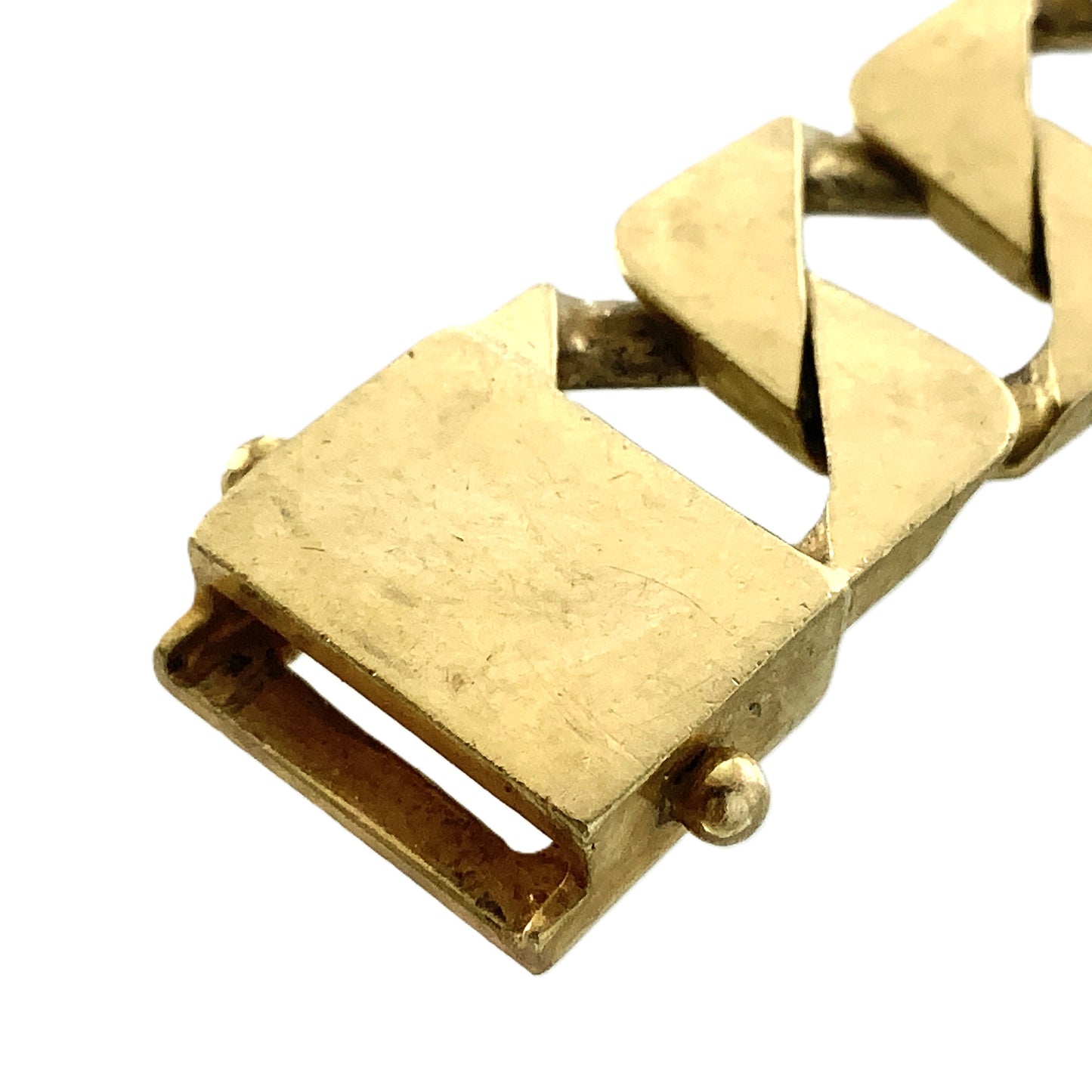 10K Yellow Gold Link Chain 9in x 12.73mm Bracelet