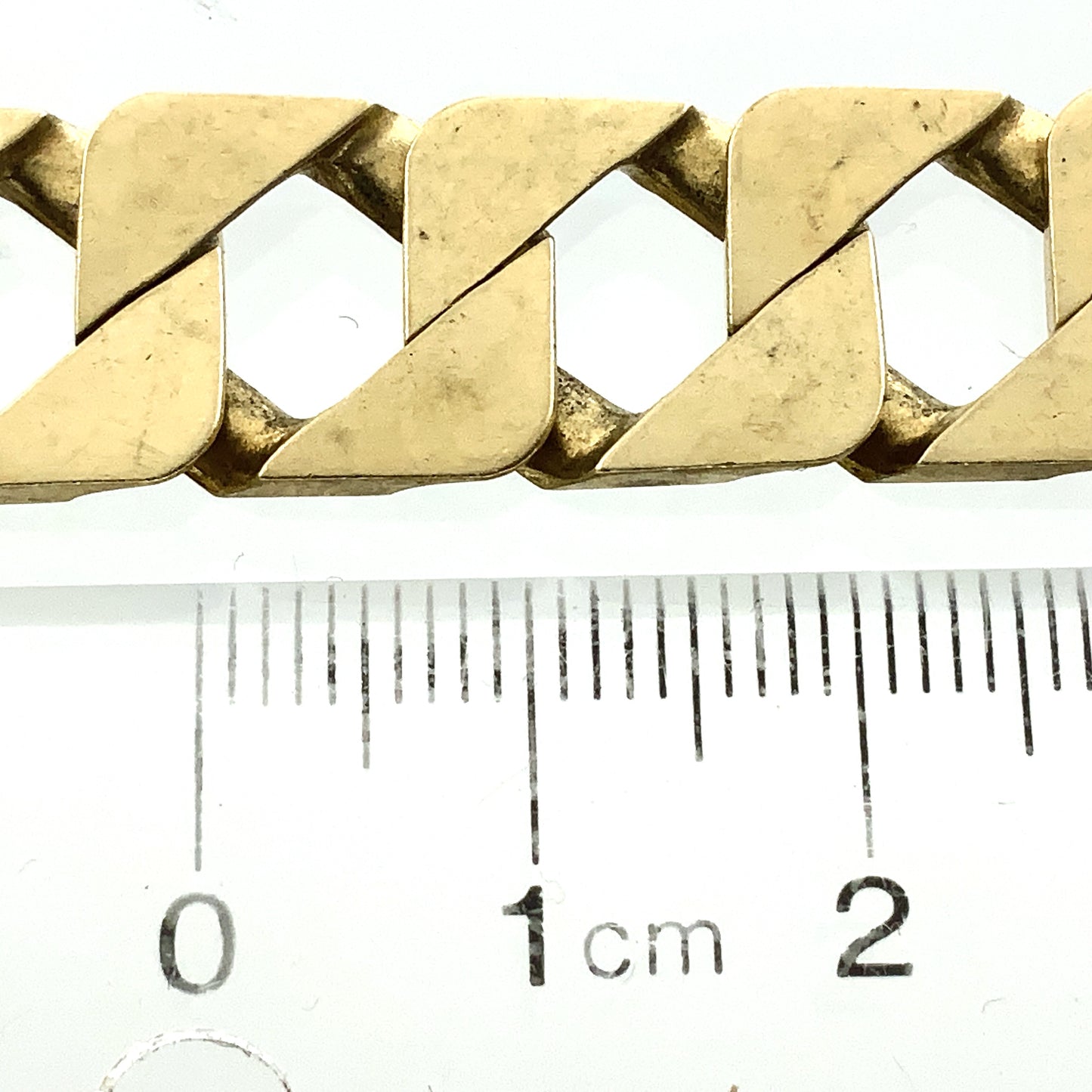 10K Yellow Gold Link Chain 9in x 12.73mm Bracelet