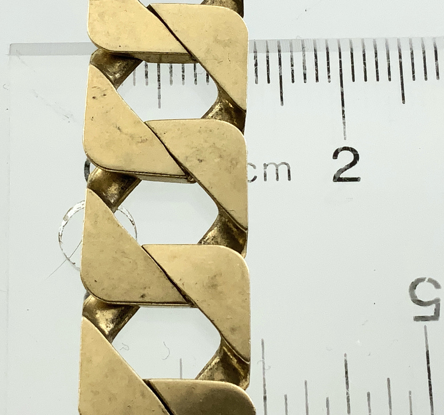 10K Yellow Gold Link Chain 9in x 12.73mm Bracelet