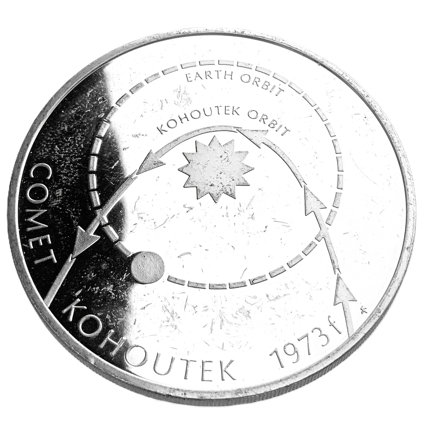 1.124 ozt Comet Kohoutek Silver Medal