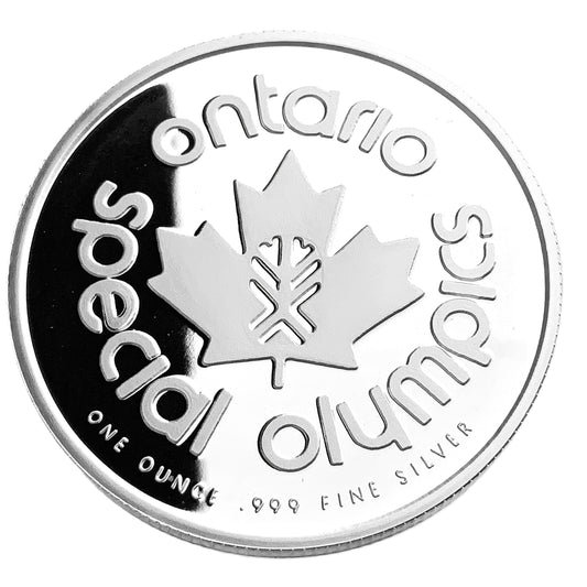 1 ozt Ontario Special Olympics 999 Silver
