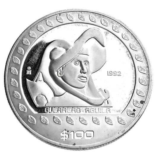 1 ozt Mexico Guerrero Aguila 999 $100