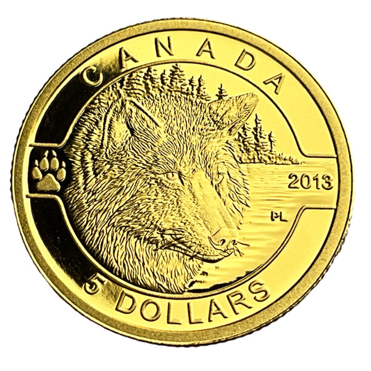 .100 ozt Wolf 9999 Gold Coin
