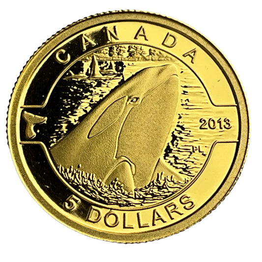 .100 ozt Orca 9999 Gold Coin