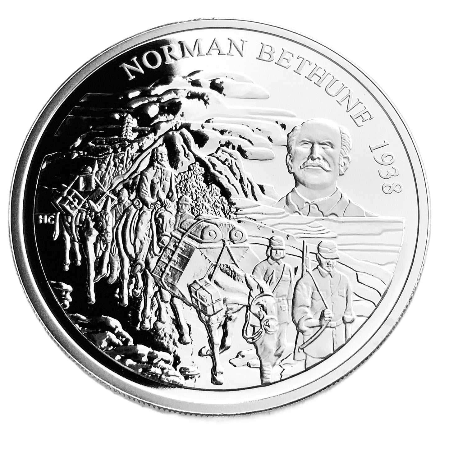 1.01 ozt Norman Bethune 9999 Silver $5