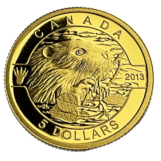 .500 ozt O Canada 5 x 1/10 Gold 9999 Coins