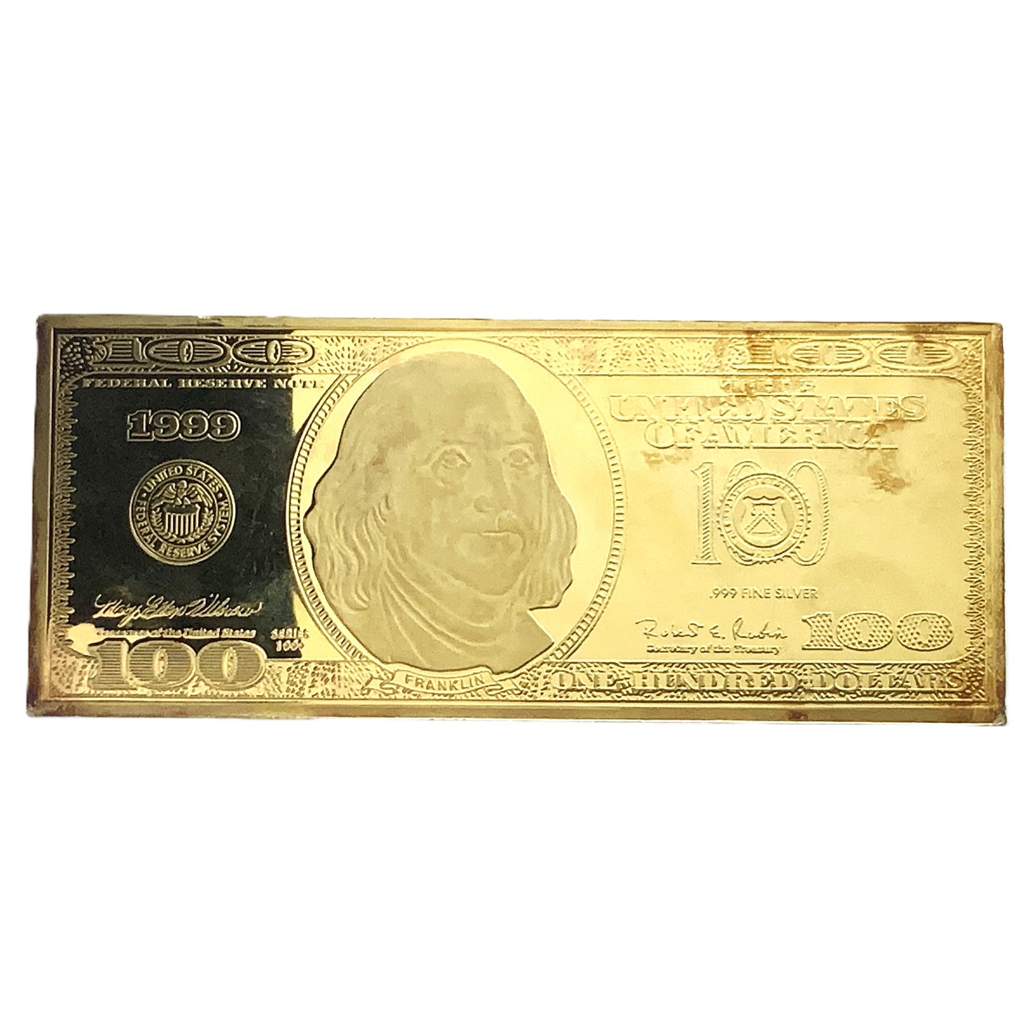 4.14 ozt United States Silver Banknote $100