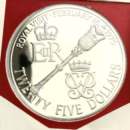 1.445 ozt Bermuda Royal Visit Silver $25