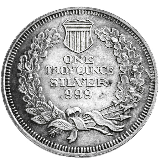 1 ozt Liberty Indian Head 999 Silver Round