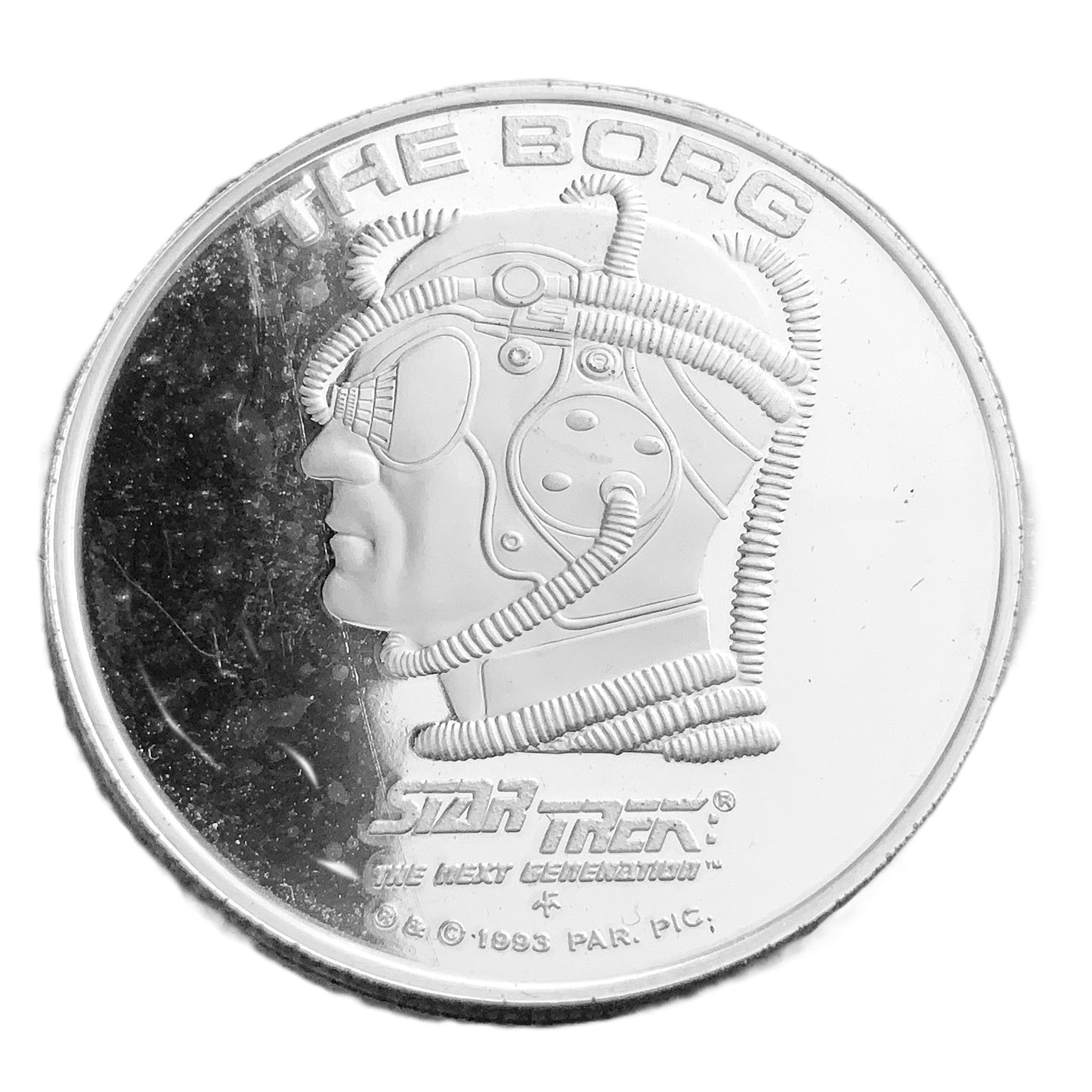 .500 ozt The Borg Star Trek Silver Round