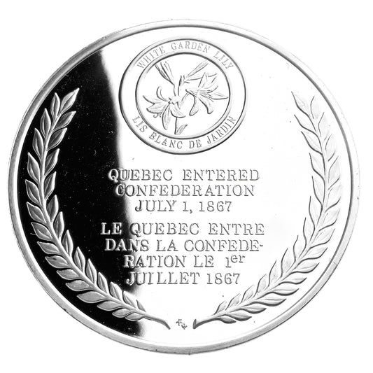 .945 ozt Quebec Province Silver Medal